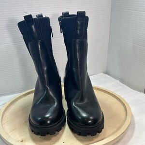 A NEW DAY Natasha Lug Sole Sock Boots Size 9.5